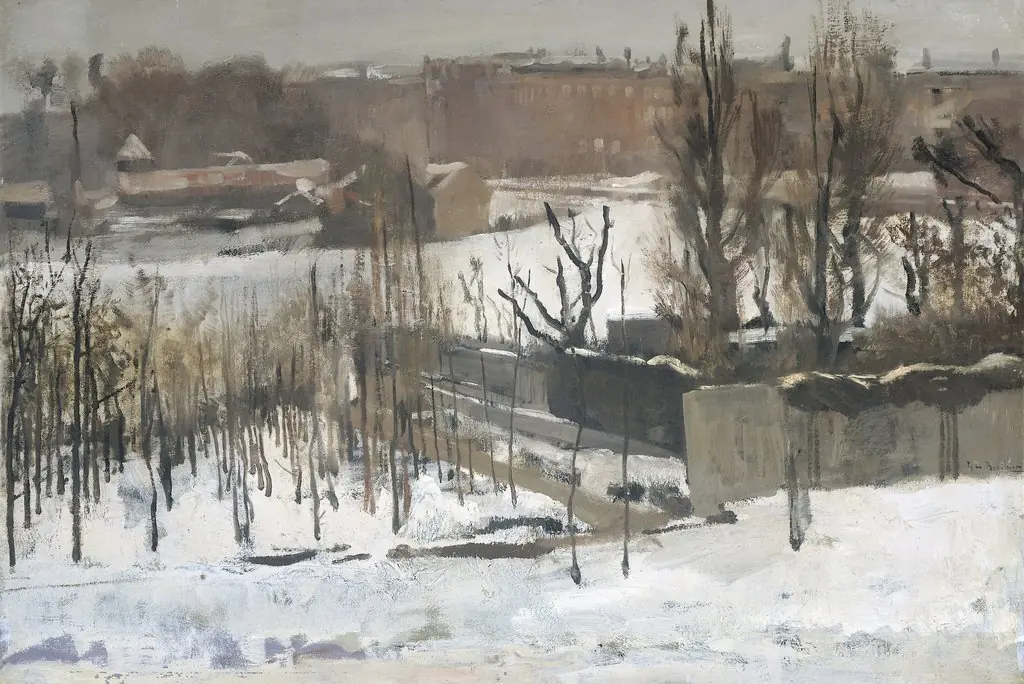 View of the Oosterpark, Amsterdam, in the Snow, by George Hendrik Breitner