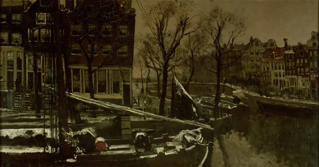Winter in Amsterdam, by George Hendrik Breitner, unspecified, 1900