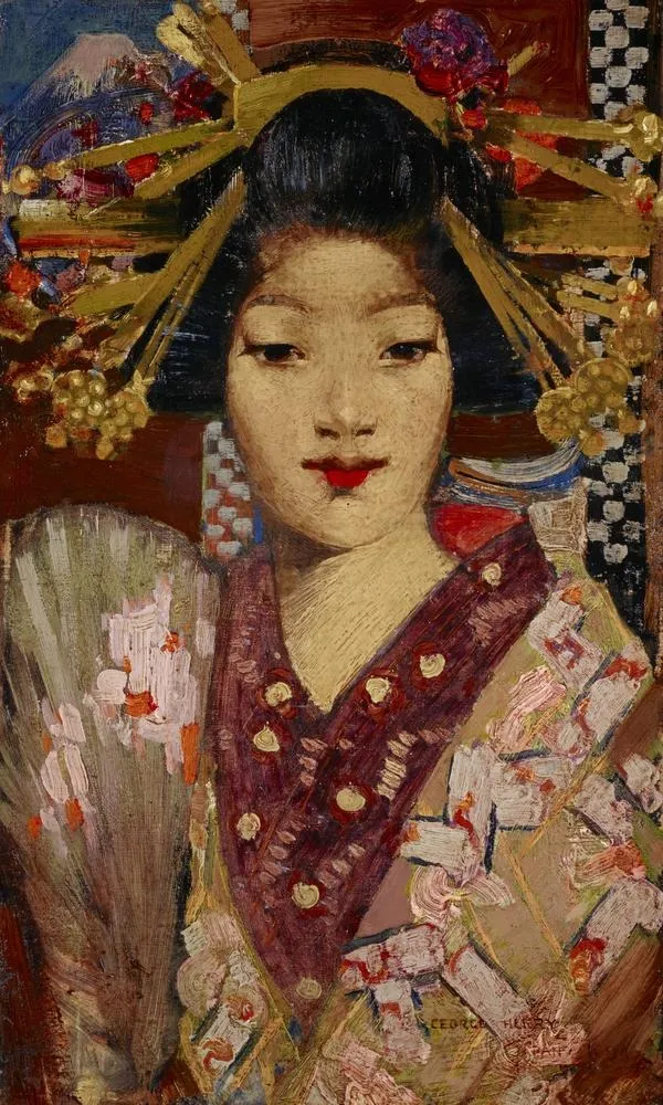 Geisha Girl, by George Henry, oil, 1898