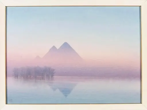Pyramids At Sunset, by George Henry Benton Fletcher