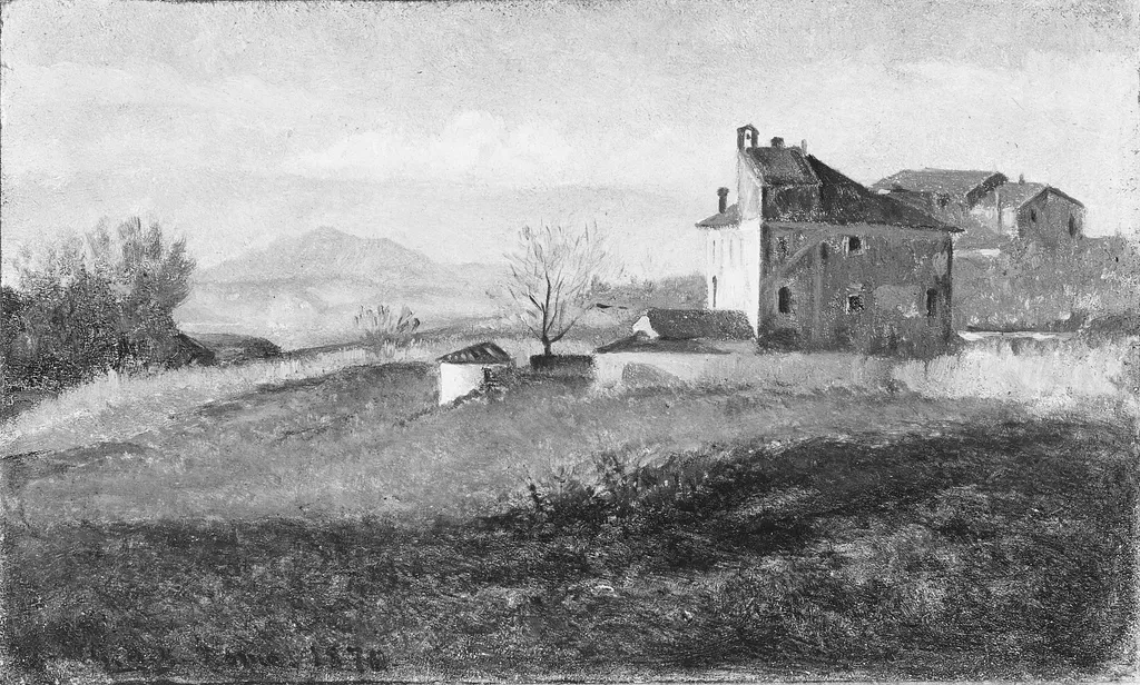 Convent near Rome, by George Henry Yewell, unspecified, 1870