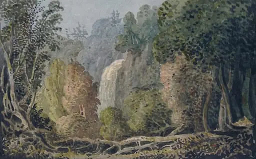 Landscape with Waterfall, by George Heriot
