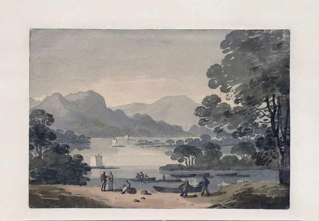 Loch Lomond, by George Heriot, watercolor, 1790