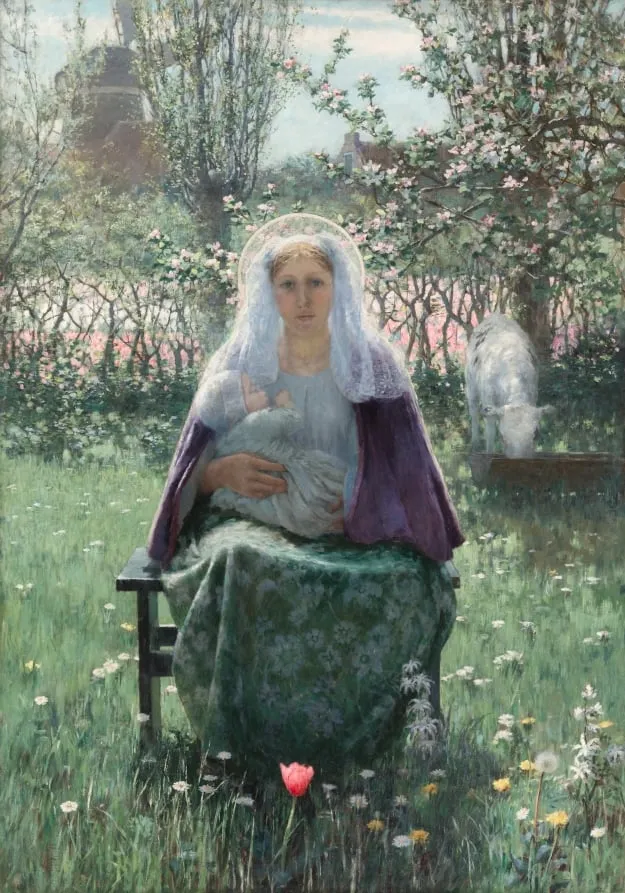 The Blessed Mother, by George Hitchcock, unspecified, 1892