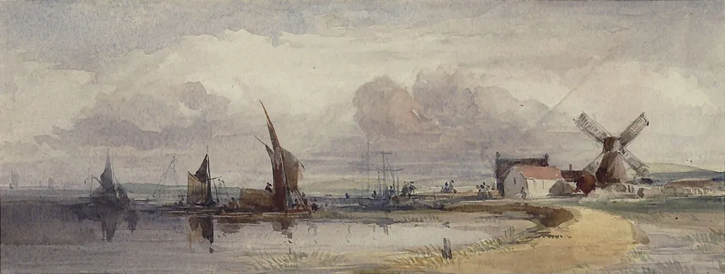 Coast scene, by George Howse, watercolor, 1837
