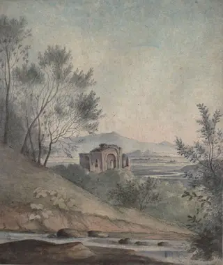 View near the Monte Mario near Rome