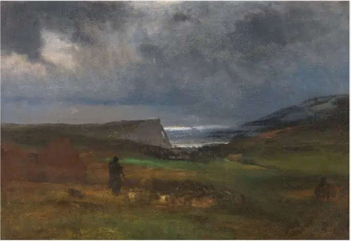A Seacoast, Evening, by George Inness