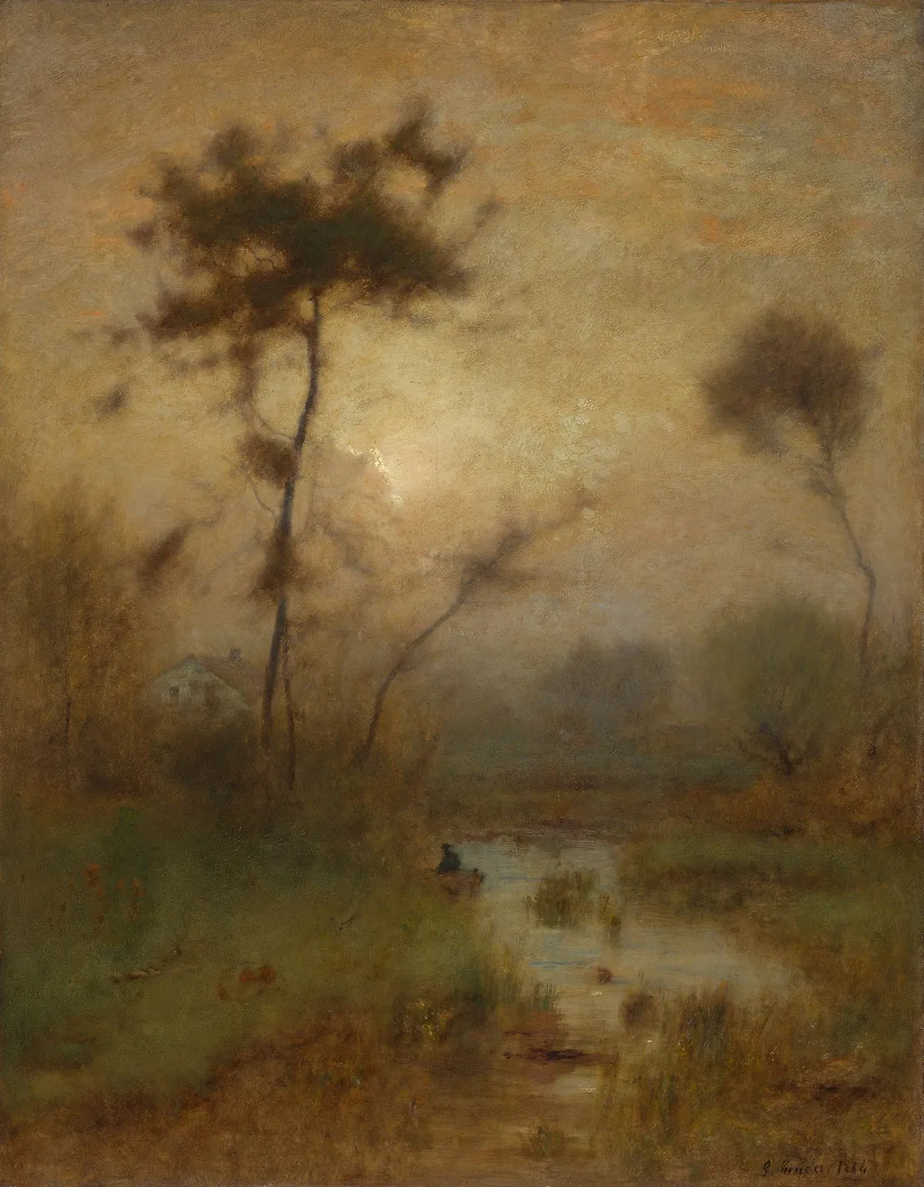 A Silver Morning, by George Inness, oil, 1892