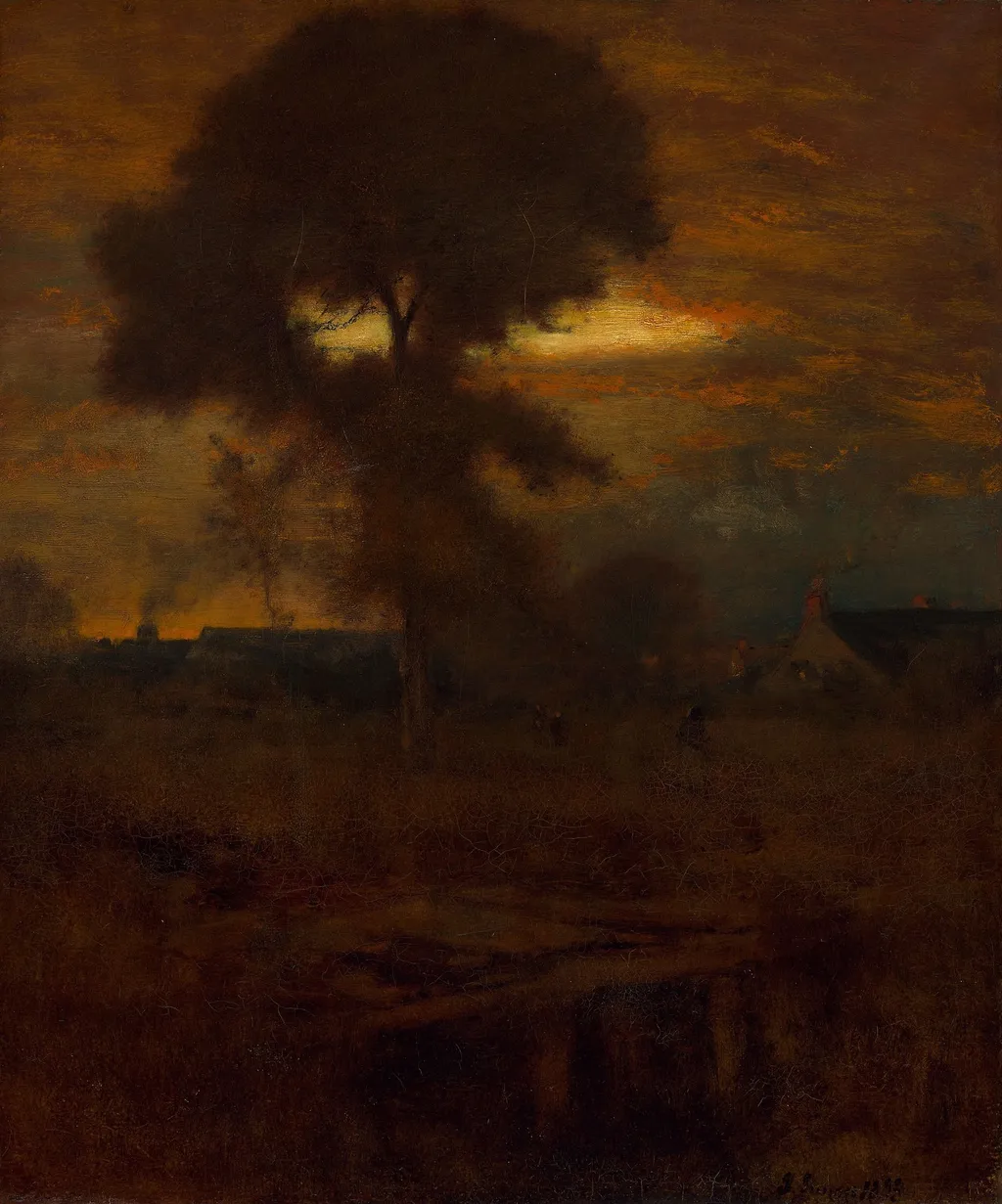 Afterglow, by George Inness, oil