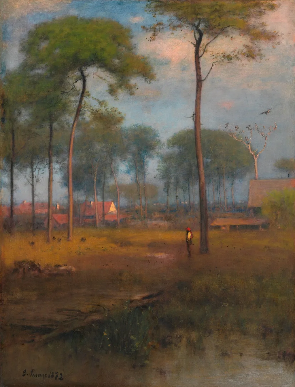 Early Morning, Tarpon Springs, by George Inness, oil