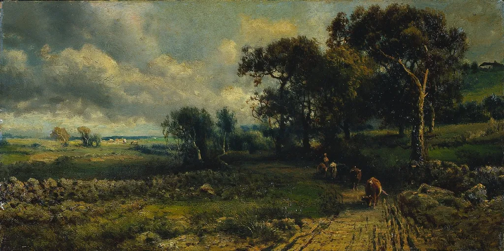 Fleecy Clouds, by George Inness, unspecified, 1881