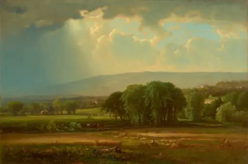 Harvest Scene in the Delaware Valley, by George Inness