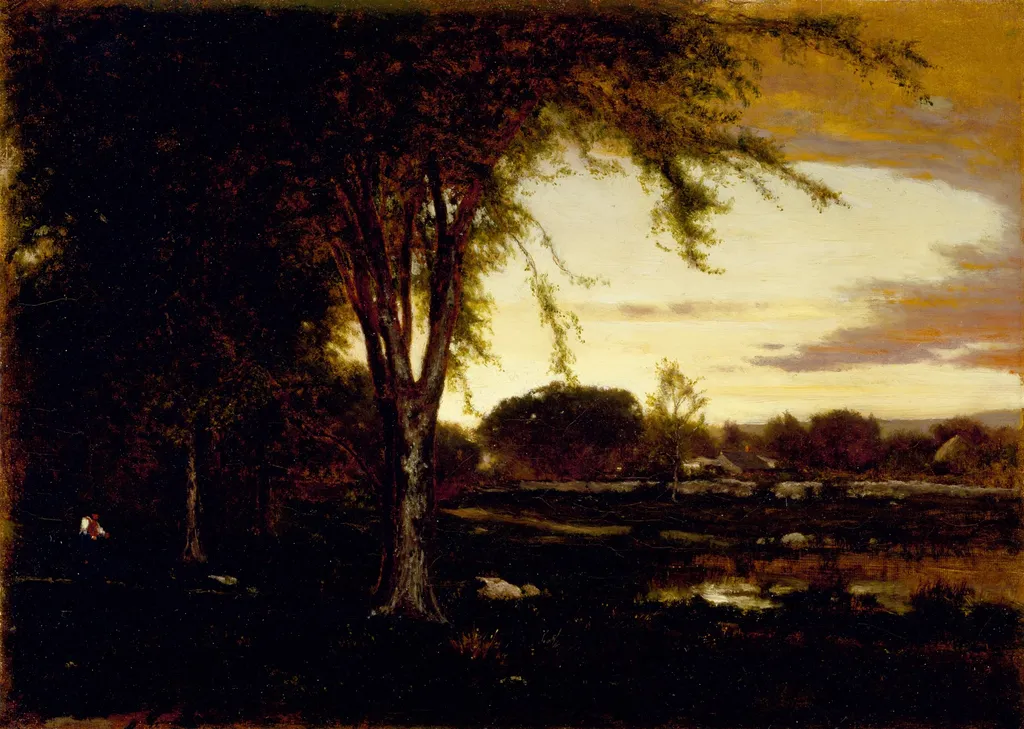 Landscape, by George Inness, oil, 1866