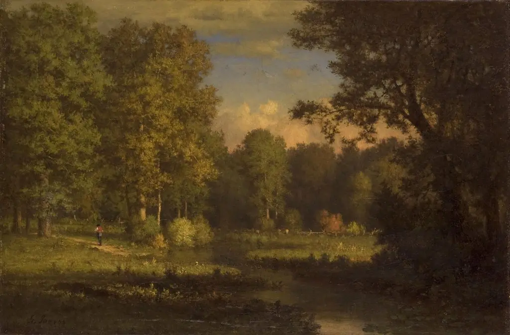 Landscape with a Stream, by George Inness