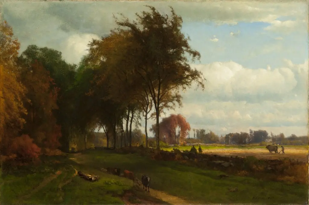 Landscape with Cattle, by George Inness