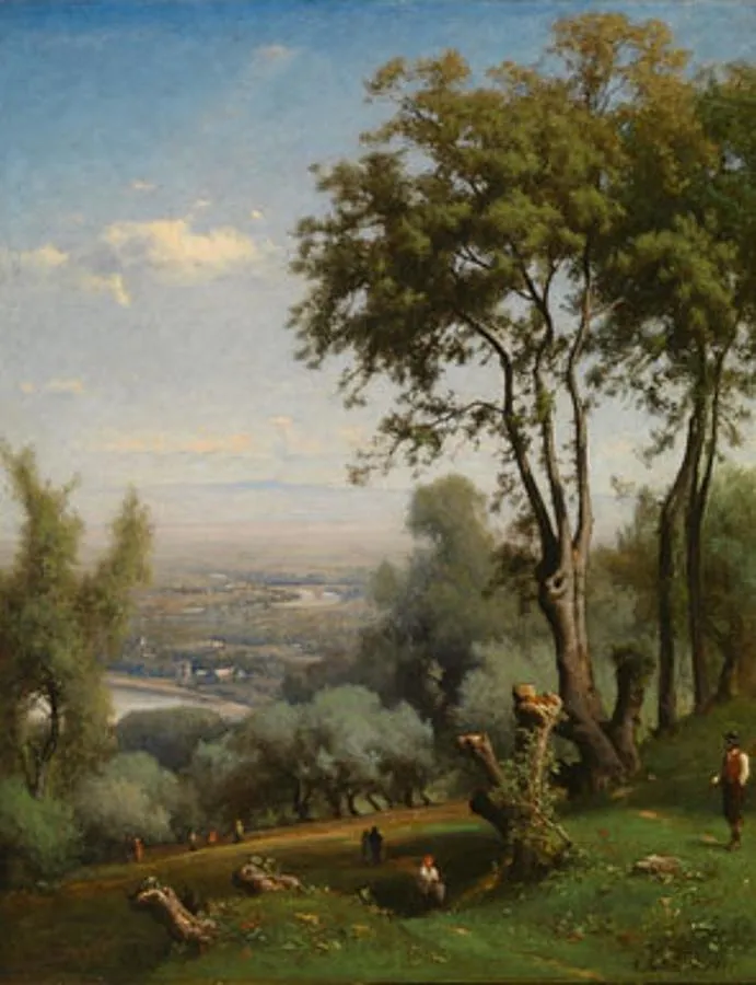 Near Perugia, Italy, by George Inness, oil, 1890