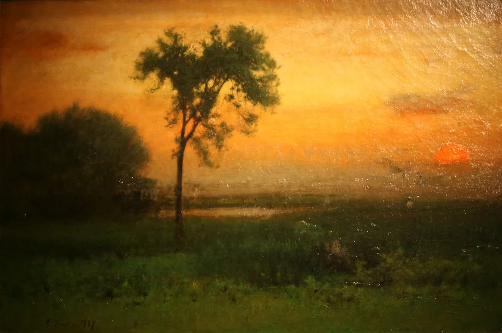 Sunrise, by George Inness, oil, 1894