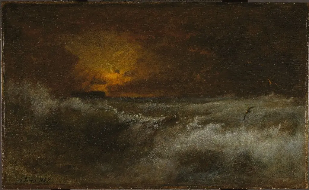 Sunset over the Sea, by George Inness