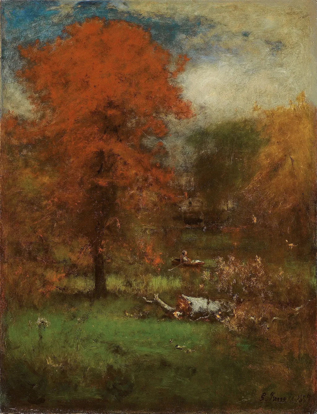 The Mill Pond, by George Inness, oil
