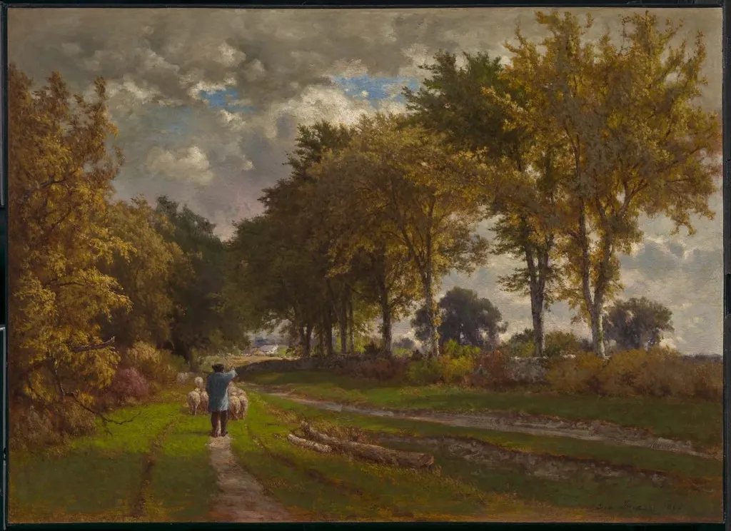 The Road to the Farm, by George Inness, oil, 1862