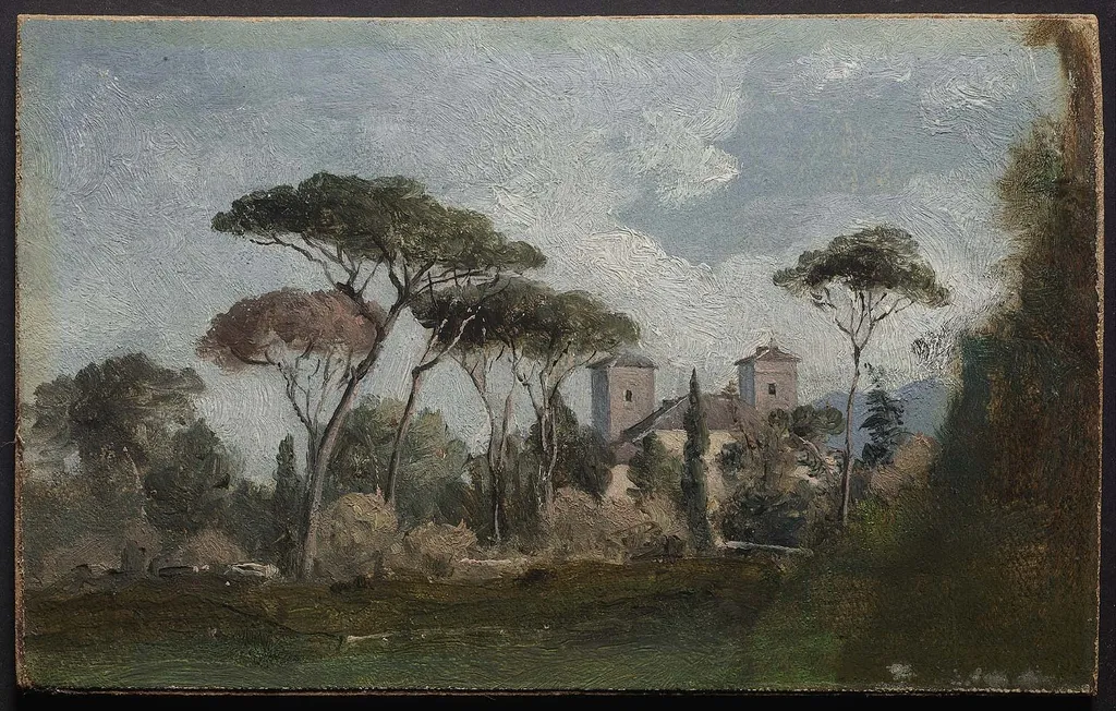 Villa Borghese, Rome, by George Inness, unspecified, 1857