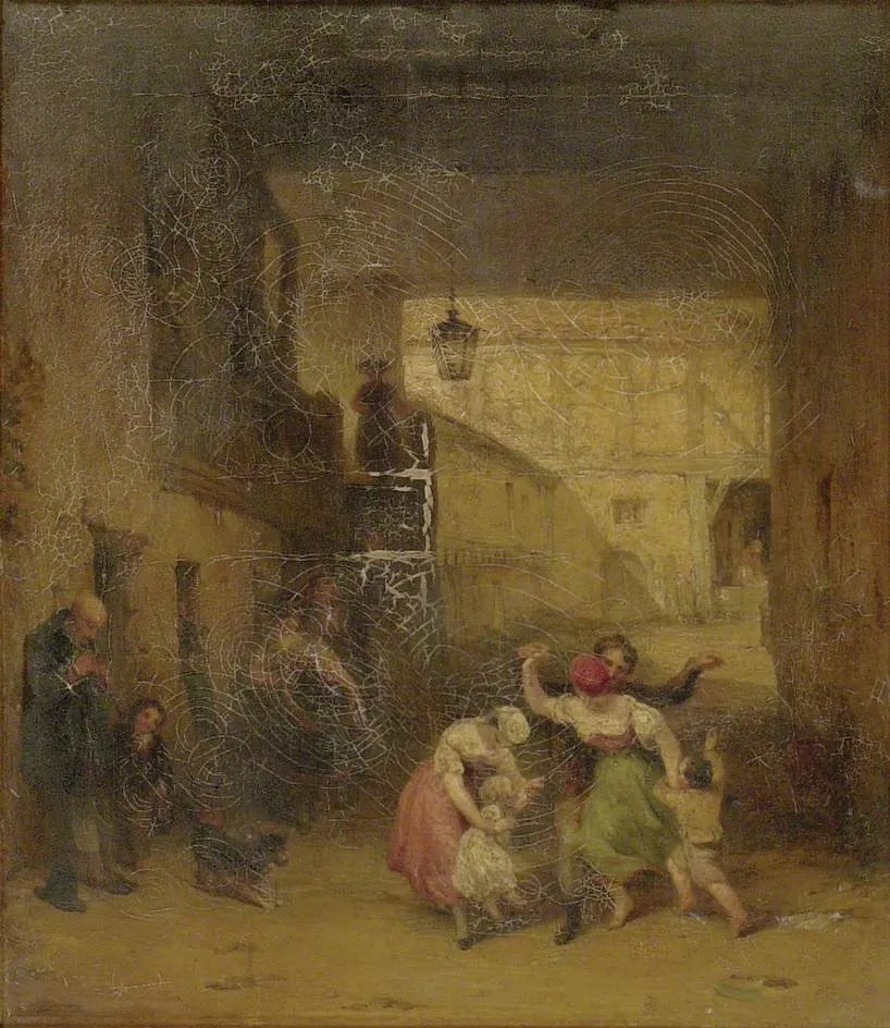 Wollenberg: Entrance to a Courtyard, by George Jones, oil