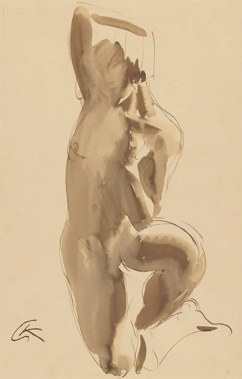 Nude Study, by George Kolbe, 1904