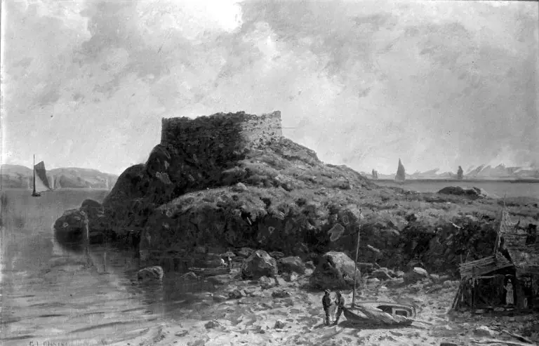 Fort Dumpling, Rhode Island, by George L. Clough