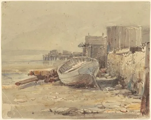 Beached Vessel, by George Loring Brown