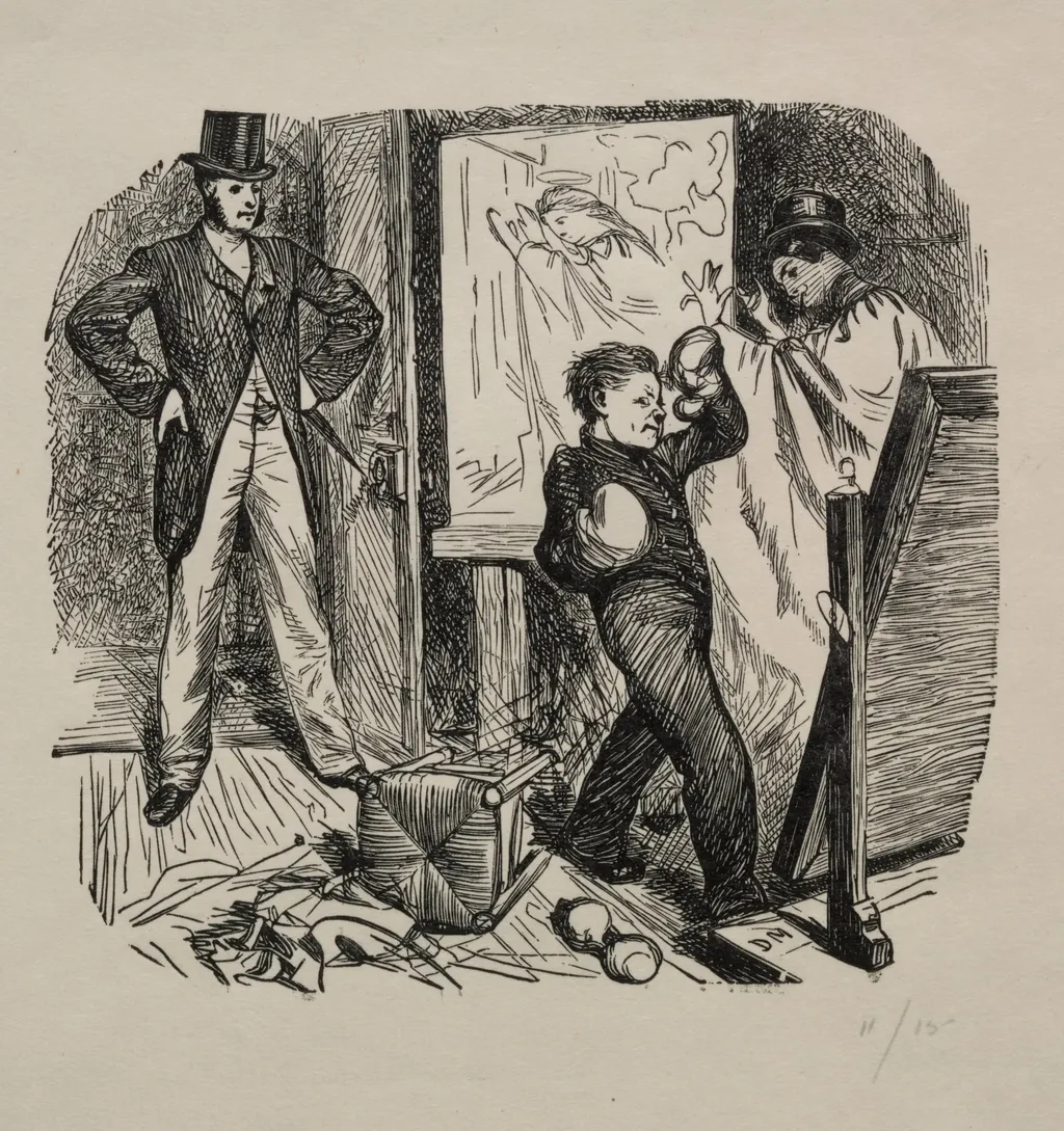 A Kettledrum in Mayfair, by George Louis Palmella Busson Du Maurier, 1862