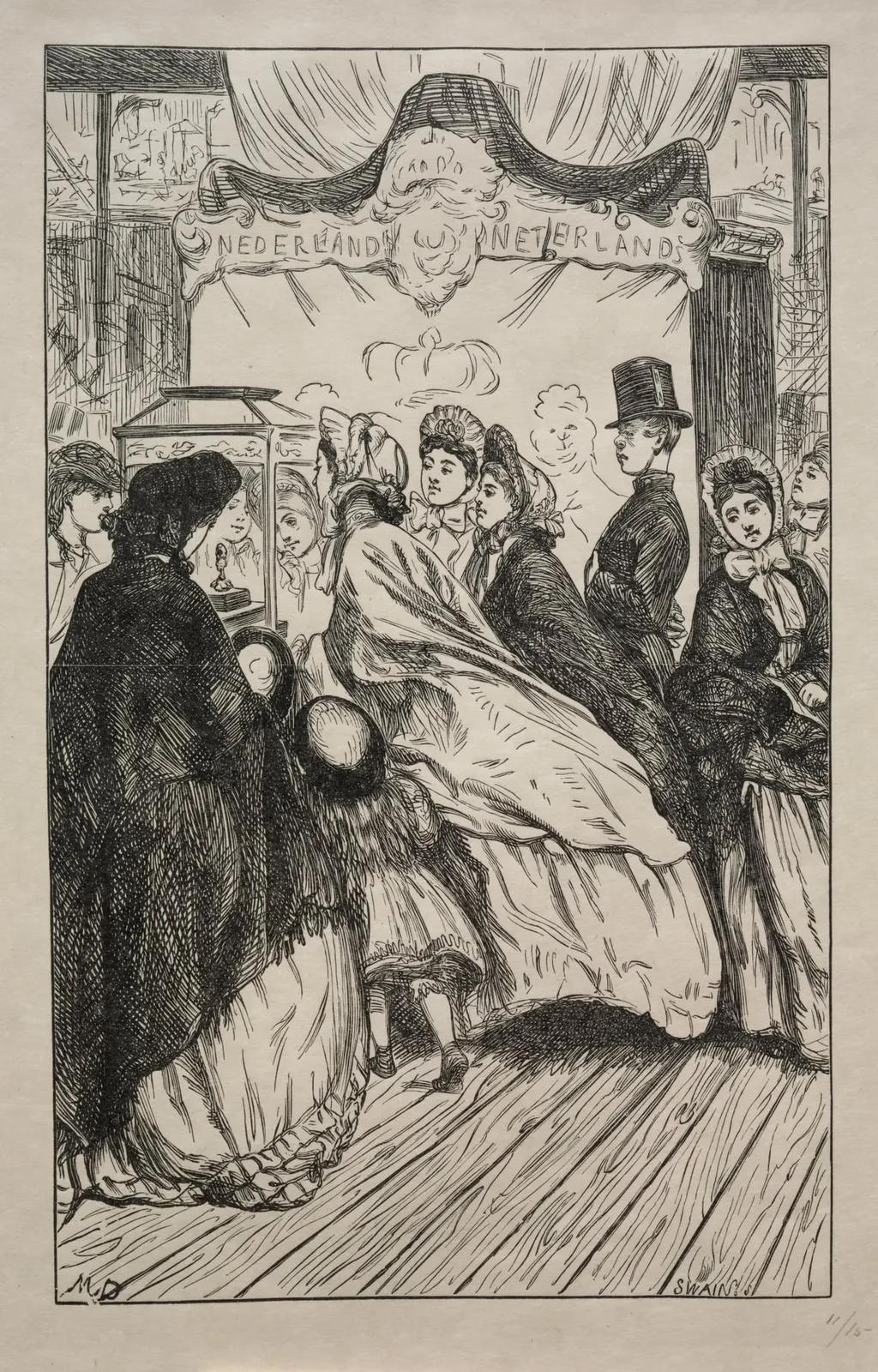 Jewels - At the Great Exhibition, by George Louis Palmella Busson Du Maurier, 1862
