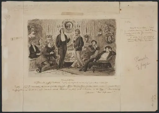 "Nincompoopiana," Illustration for Punch, by George Louis Palmella Busson Du Maurier