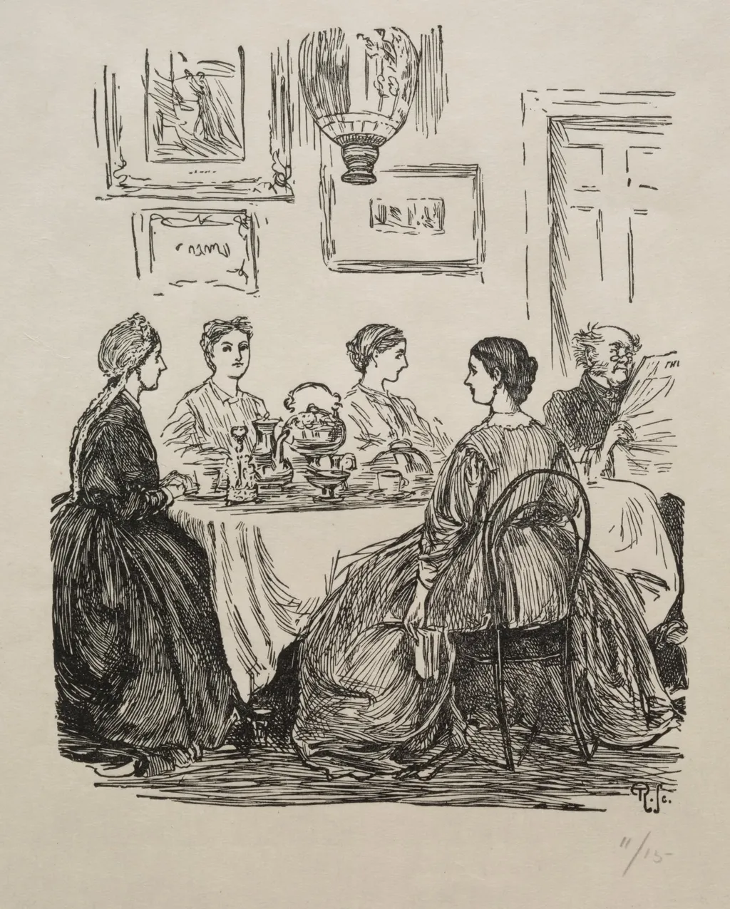 The Annual Question - Where Shall We Go?, by George Louis Palmella Busson Du Maurier, 1865