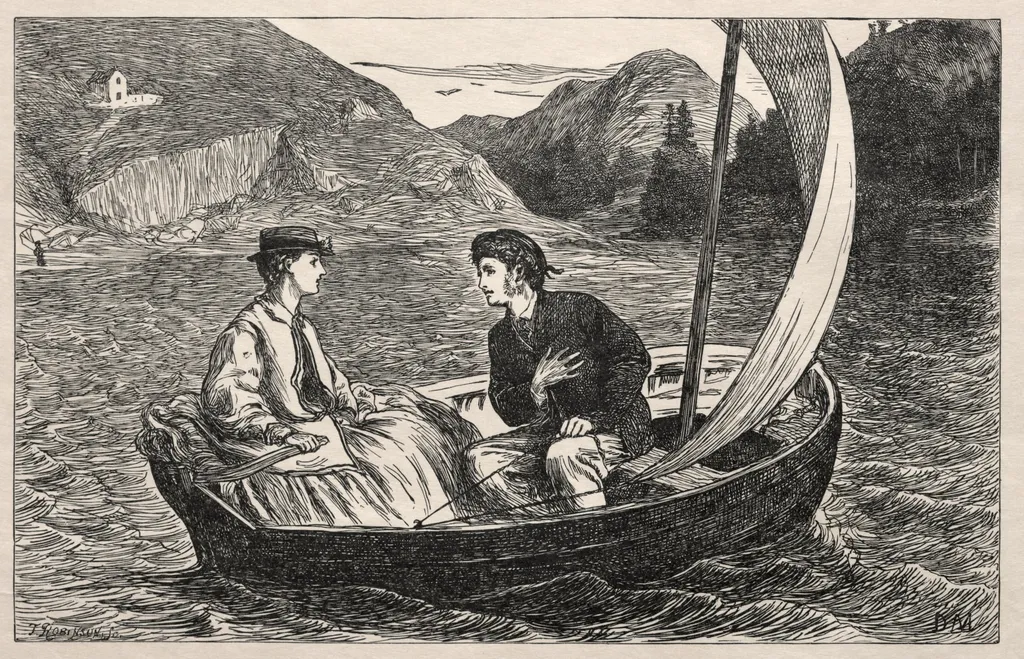 Try for a Tutorship - A Critical Moment, by George Louis Palmella Busson Du Maurier, 1865