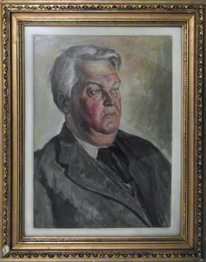 „Portretul scriitorului Mihail Sadoveanu", by George Löwendal