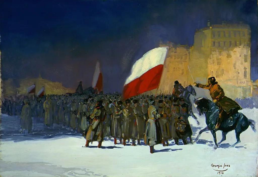 Czechoslovakian Army Entering Vladivostok, Siberia, in 1918, by George Luks