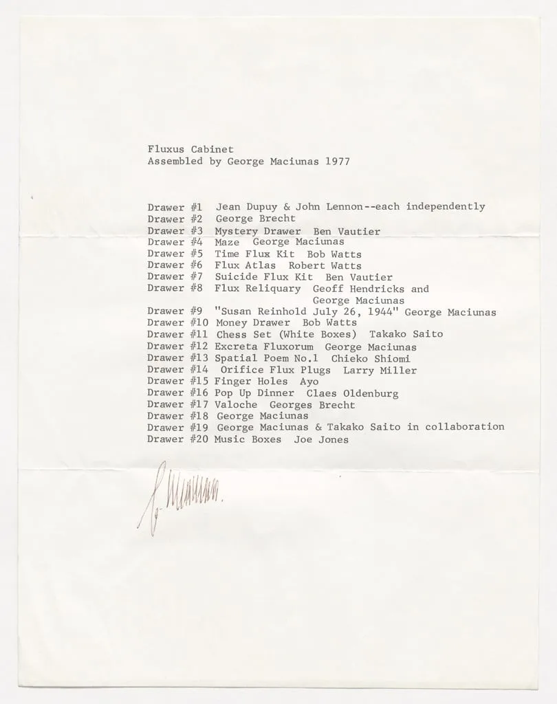Untitled, by George Maciunas, 1977