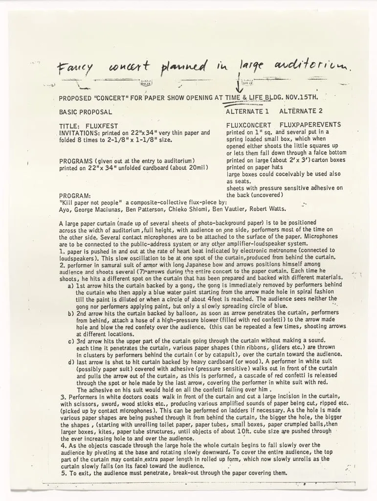 Untitled, by George Maciunas, 1967