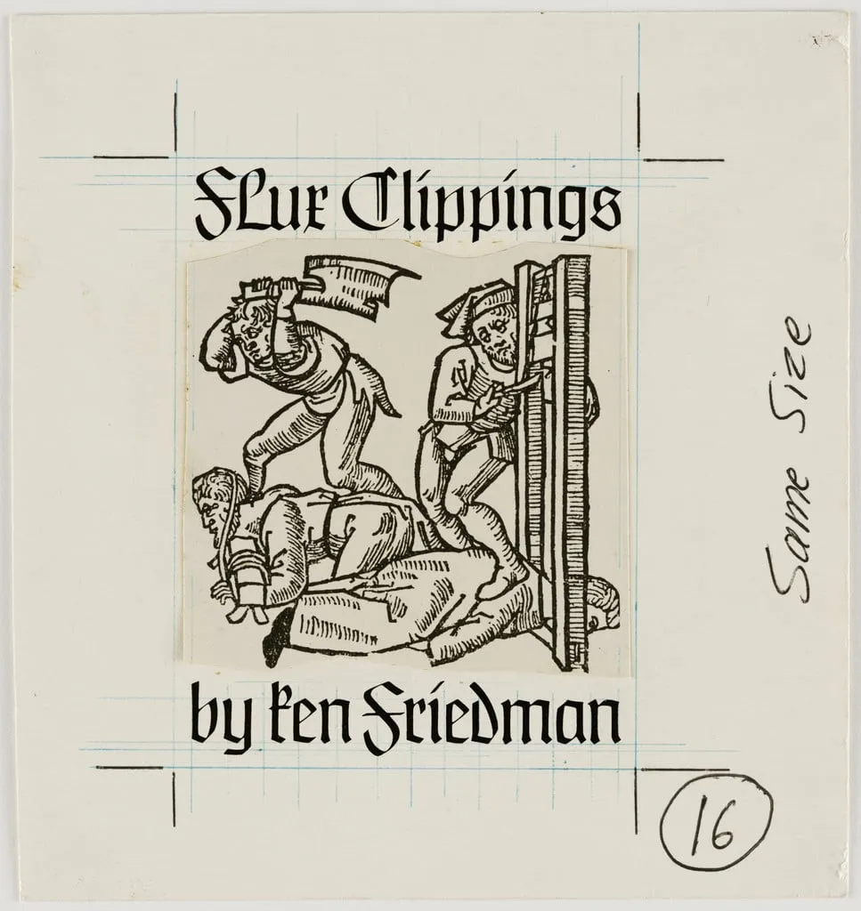 Untitled, by George Maciunas Ken Friedman, ink, 1969