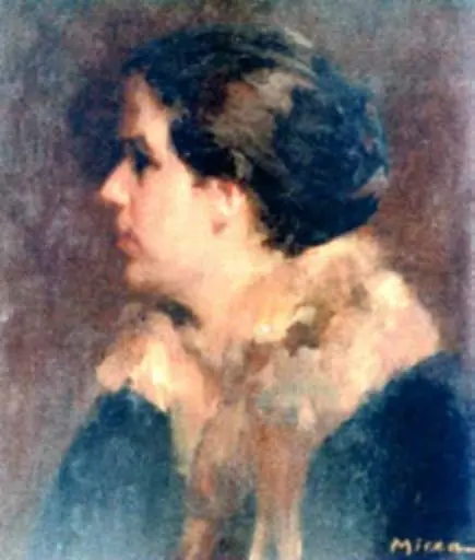 Portret de femeie, by George Mirea-Demetrescu