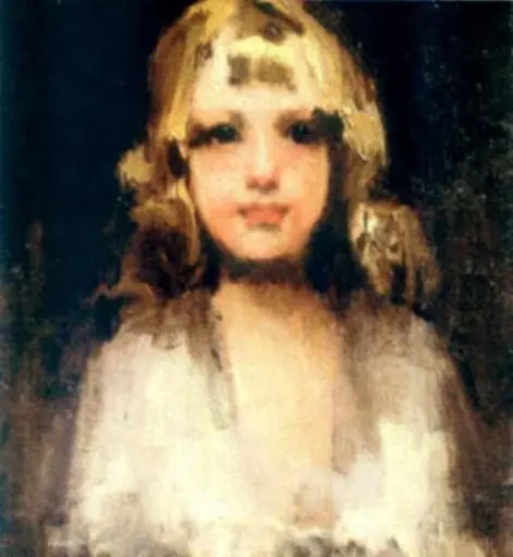 Portret de fetiță, by George Mirea-Demetrescu