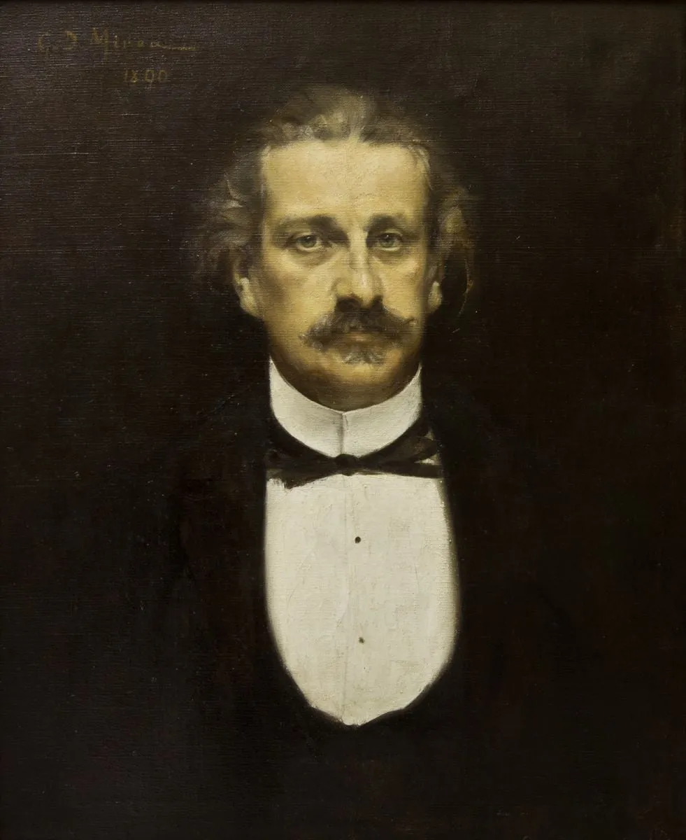 Portretul scriitorului Alexandru Odobescu, by George Mirea-Demetrescu, 1890