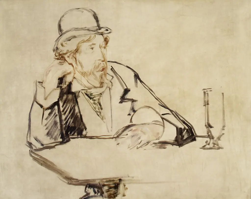 George Moore (1852–1933) at the Café
