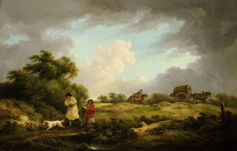 A windy day, by George Morland