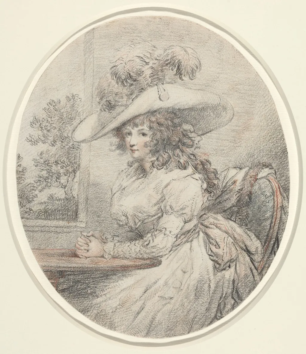 Anne Ward Morland, by George Morland, graphite, 1786
