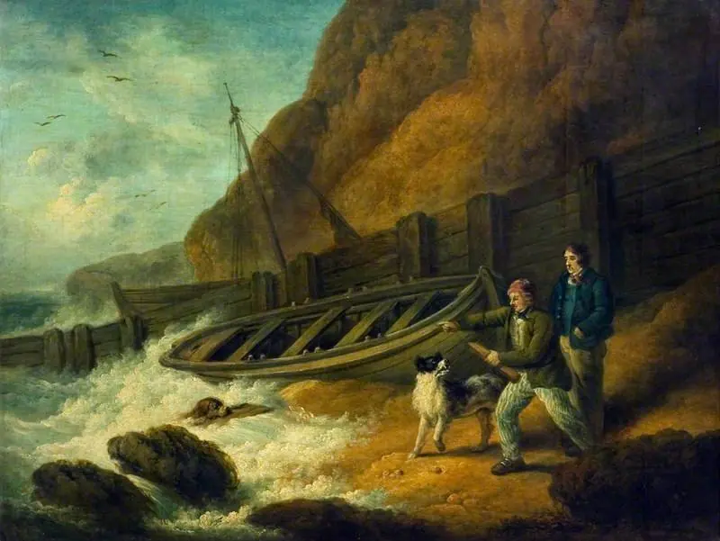 Beach Scene, by George Morland