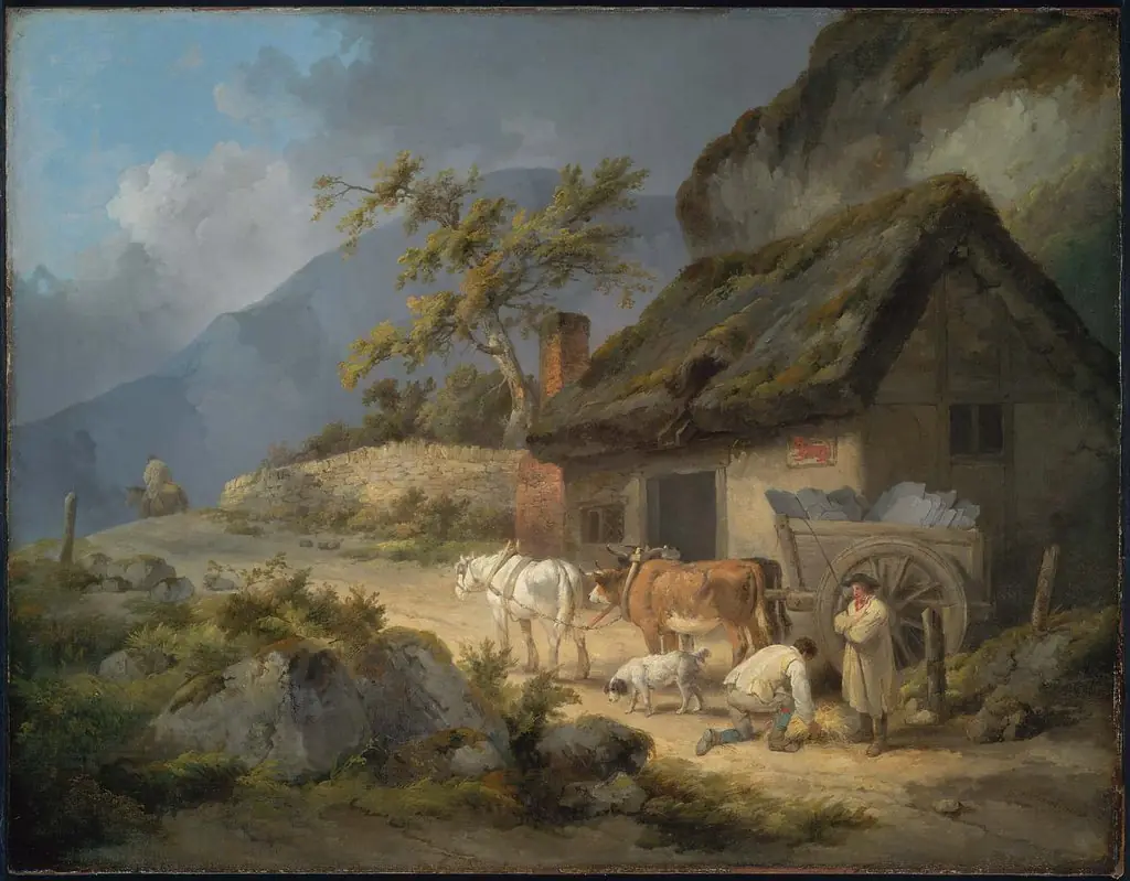 Carters with a Load of Slate, by George Morland