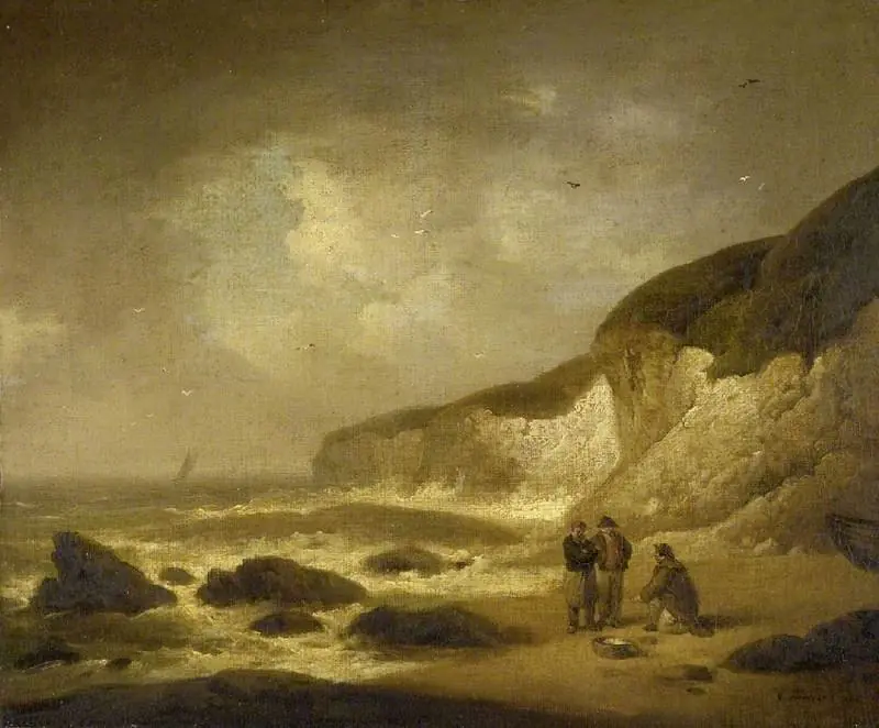 Coast scene, by George Morland