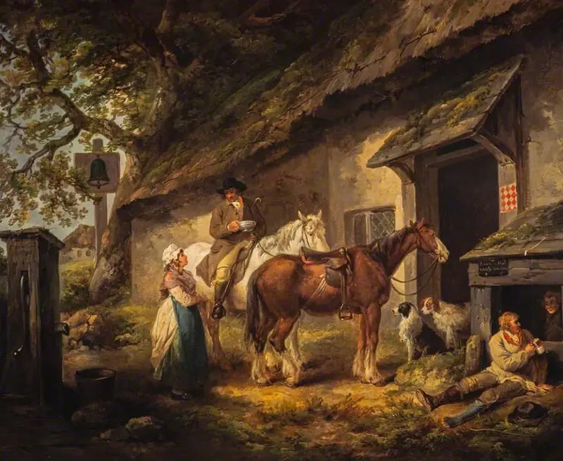 The Public House Door, by George Morland
