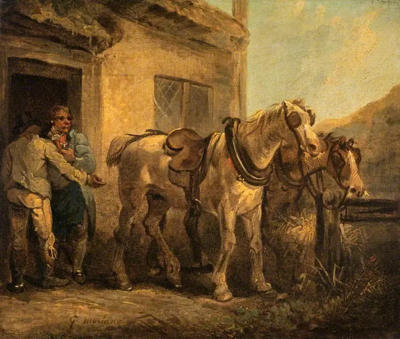 The Stable Door, by George Morland